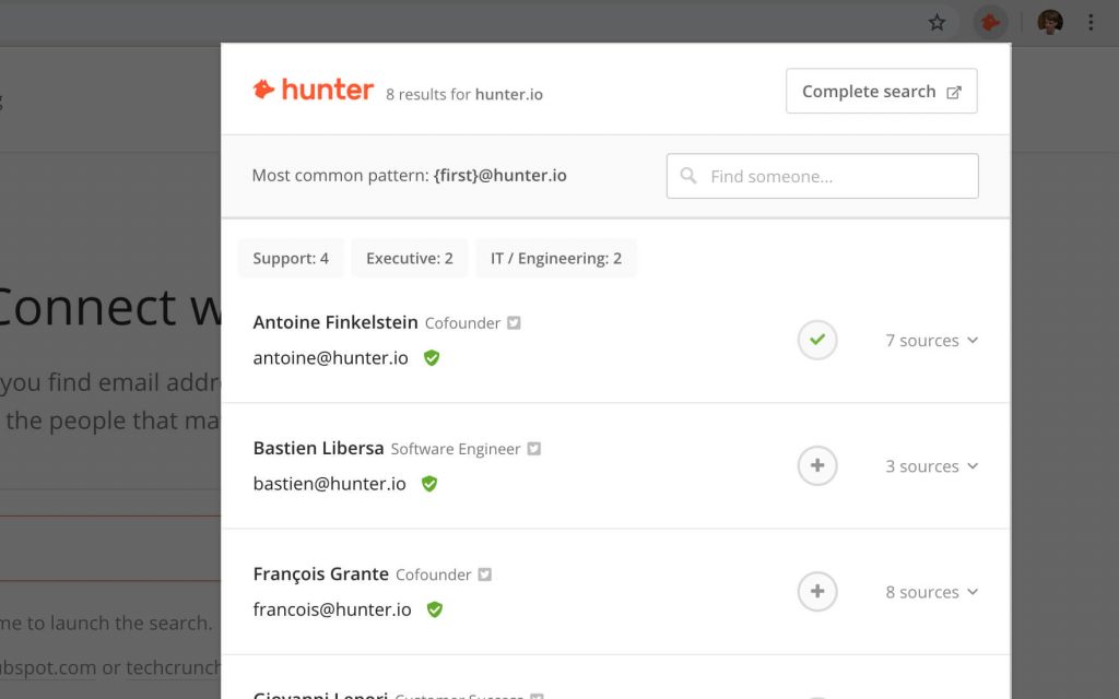 hunter.io