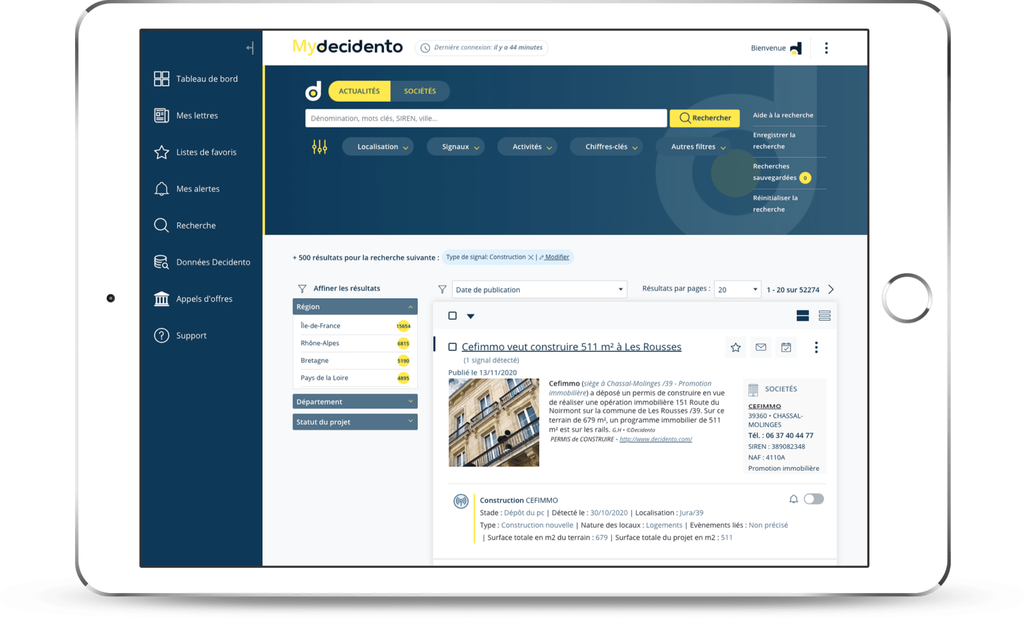 La base entreprises augmentée
