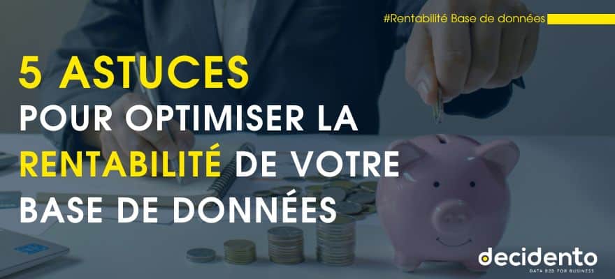 Conseils rentabilité base de données Decidento.