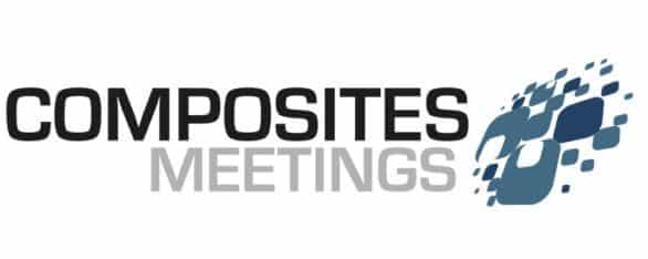 Logo Composites Meetings avec motif dynamique