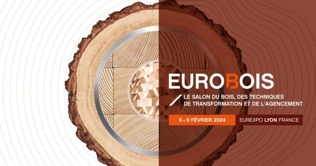 Affiche Eurobois 2024 à Lyon, France.