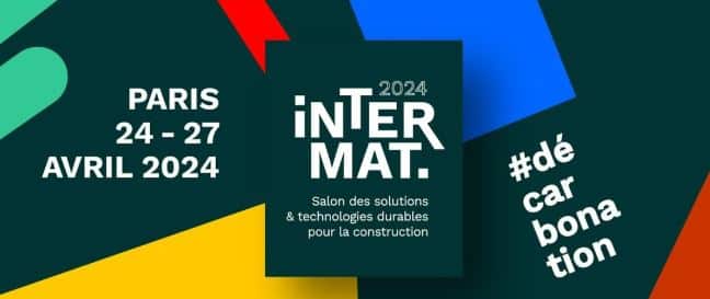 Affiche Intermat 2024 sur la décarbonatation.