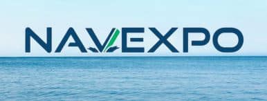 Logo Navexpo sur fond de mer