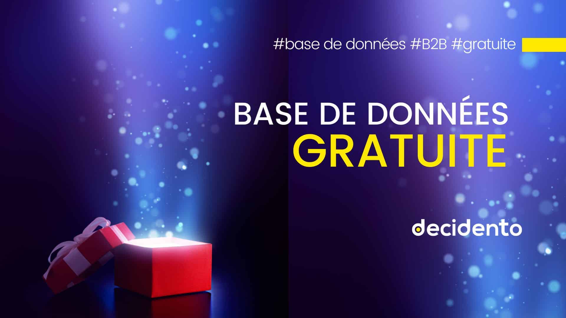 Cadeau, base de données gratuite