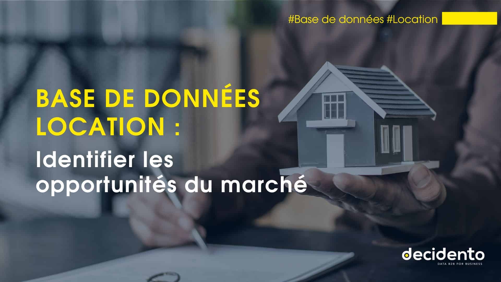 base de données location marché.