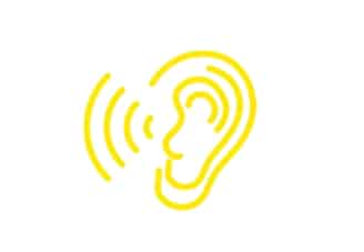 capture d’écran 10 11 2025 15270 www.canva.com Icône oreille avec ondes sonores jaunes