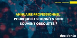 Affiche sur données obsolètes dans annuaires professionnels